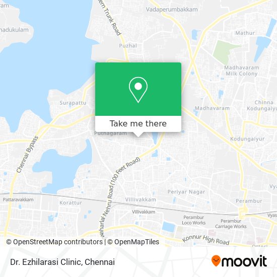 Dr. Ezhilarasi Clinic map