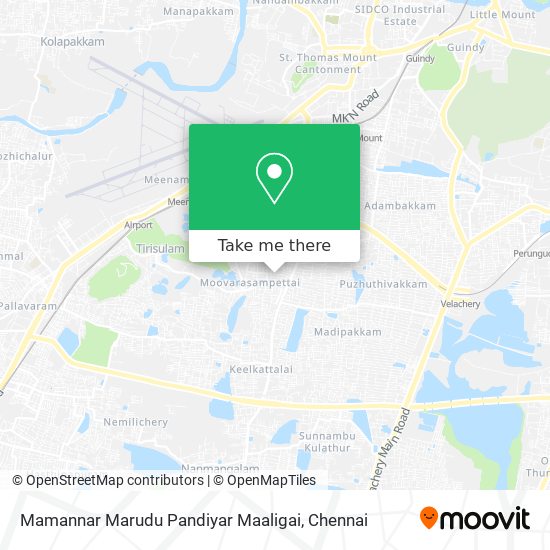 Mamannar Marudu Pandiyar Maaligai map