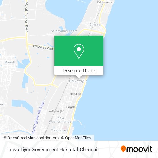 Tiruvottiyur Government Hospital map