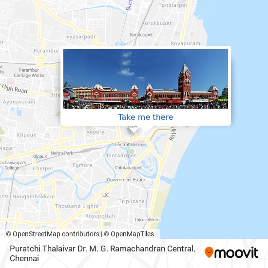 Puratchi Thalaivar Dr. M. G. Ramachandran Central map