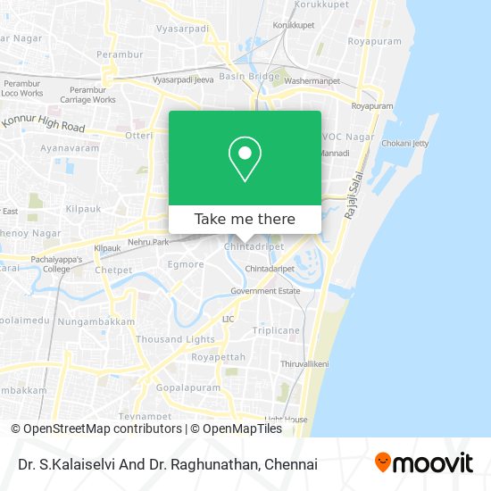 Dr. S.Kalaiselvi And Dr. Raghunathan map
