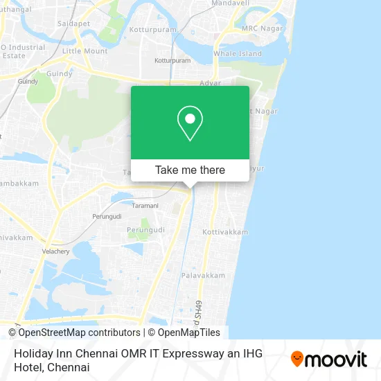 Holiday Inn Chennai OMR IT Expressway an IHG Hotel map