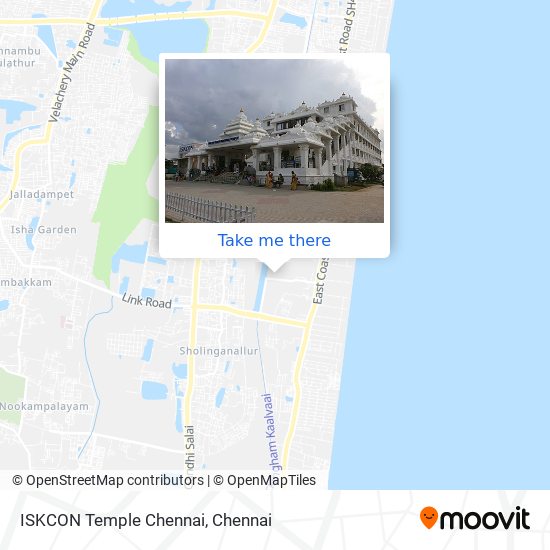 ISKCON Temple Chennai map