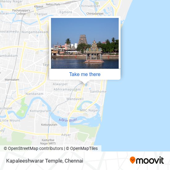 Kapaleeshwarar Temple map