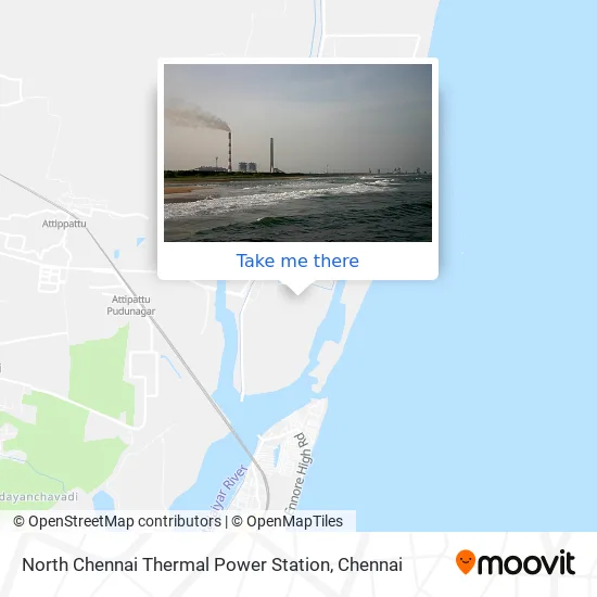 North Chennai Thermal Power Station map