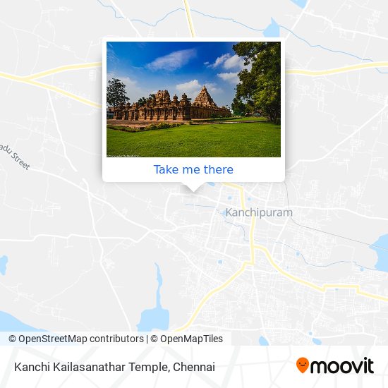 Kanchi Kailasanathar Temple map