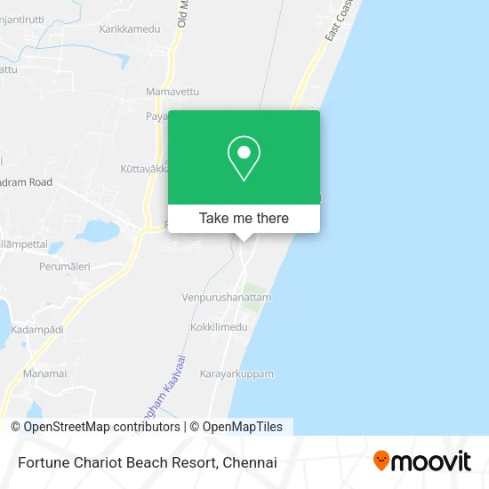 Fortune Chariot Beach Resort map