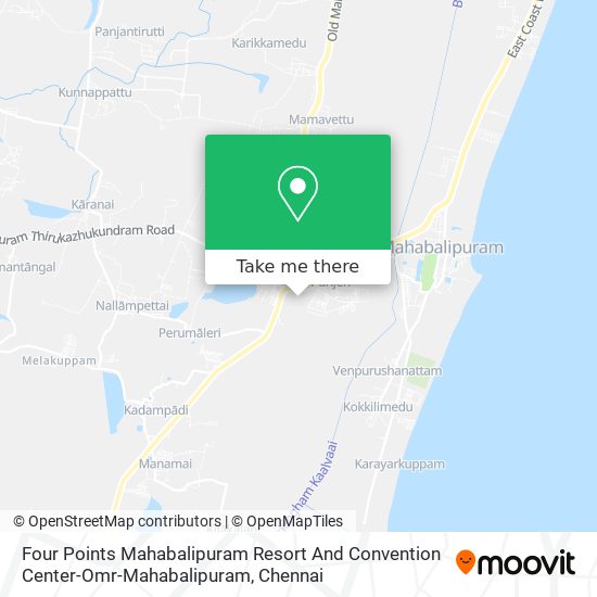 Four Points Mahabalipuram Resort And Convention Center-Omr-Mahabalipuram map