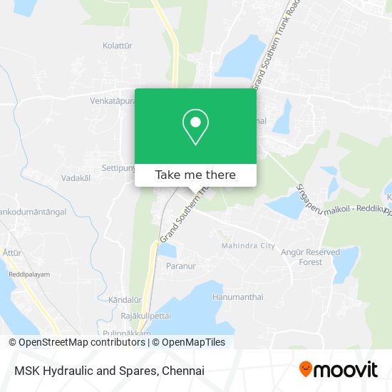 MSK Hydraulic and Spares map
