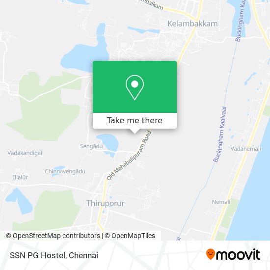 SSN PG Hostel map