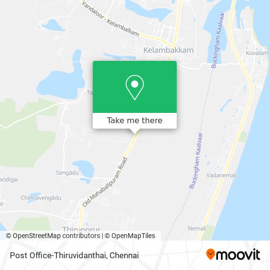 Post Office-Thiruvidanthai map