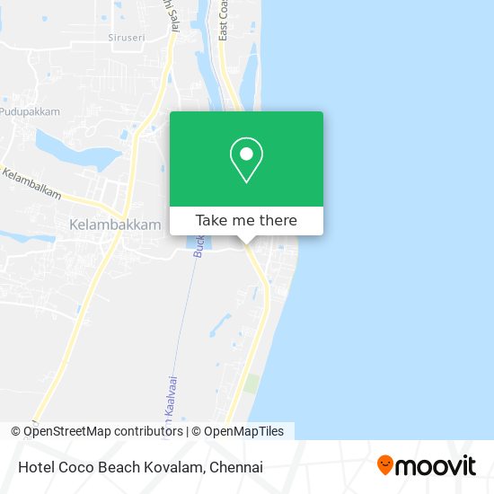 Hotel Coco Beach Kovalam map