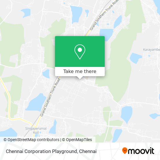 Chennai Corporation Playground map