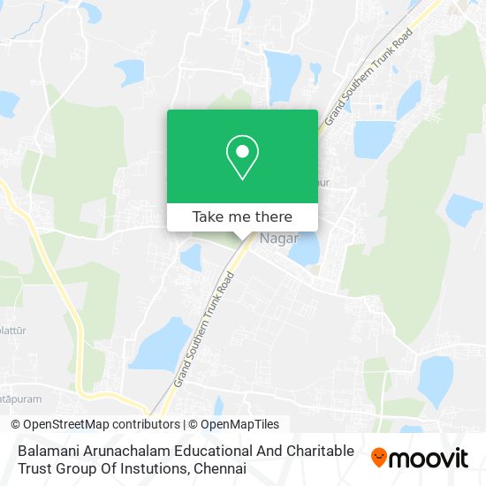 Balamani Arunachalam Educational And Charitable Trust Group Of Instutions map