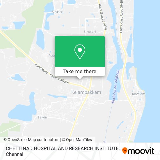 CHETTINAD HOSPITAL AND RESEARCH INSTITUTE map