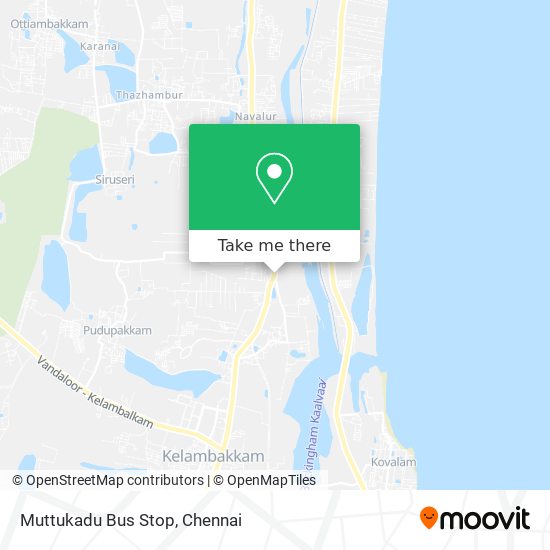 Muttukadu Bus Stop map