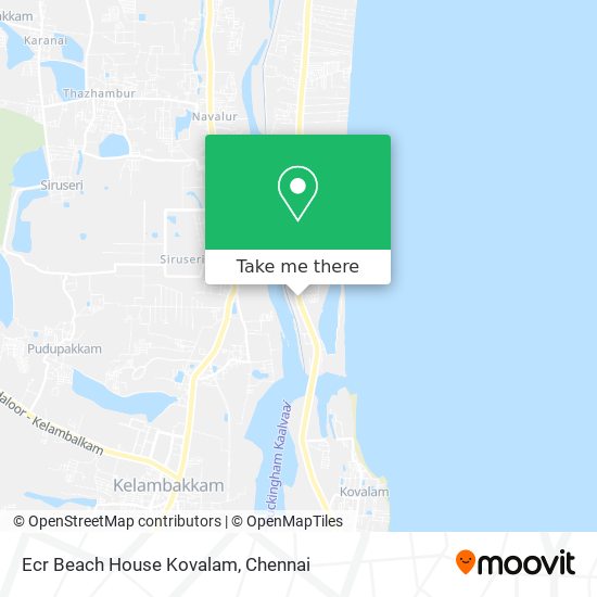 Ecr Beach House Kovalam map