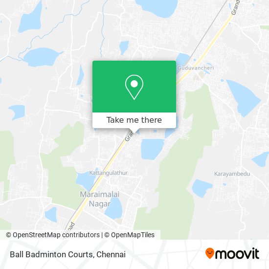 Ball Badminton Courts map