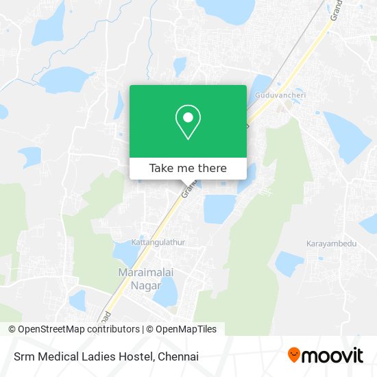 Srm Medical Ladies Hostel map