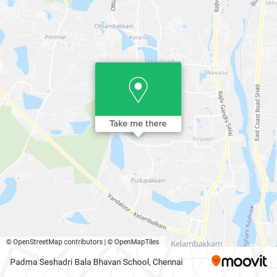 Padma Seshadri Bala Bhavan School map