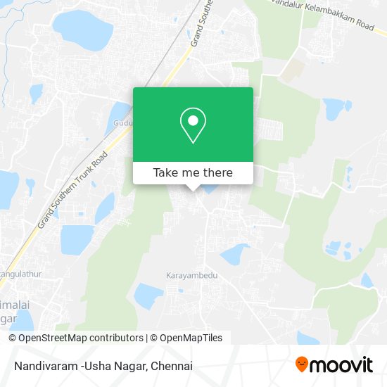 Nandivaram -Usha Nagar map