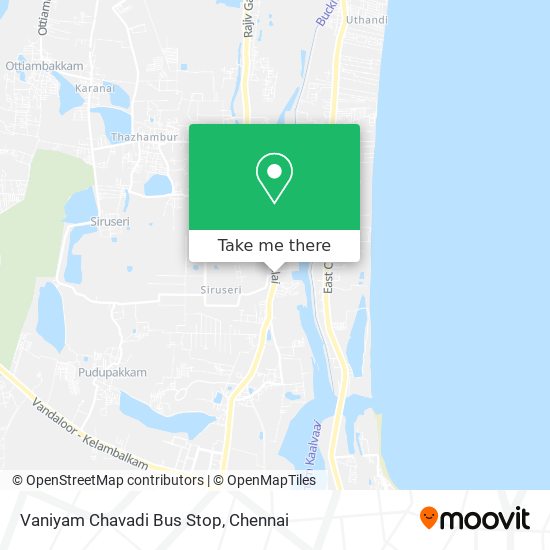 Vaniyam Chavadi Bus Stop map