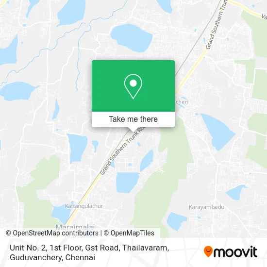 Unit No. 2, 1st Floor, Gst Road, Thailavaram, Guduvanchery map