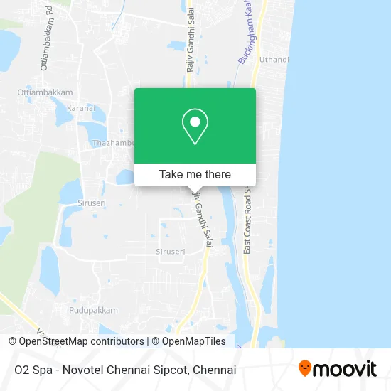 O2 Spa - NOVOTEL Chennai Sipcot map