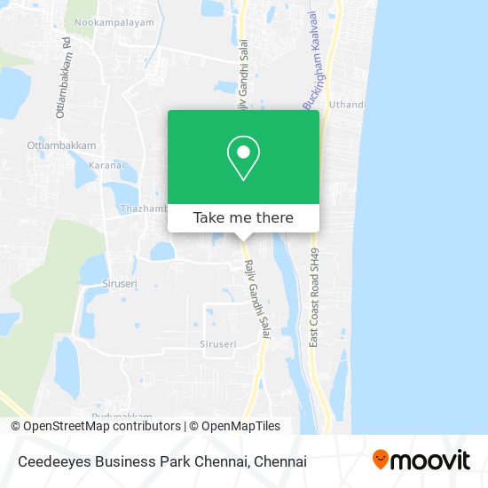Ceedeeyes Business Park Chennai map