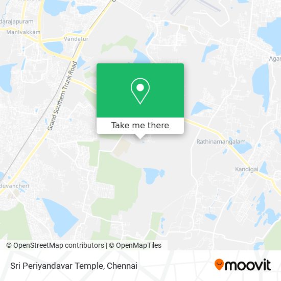 Sri Periyandavar Temple map
