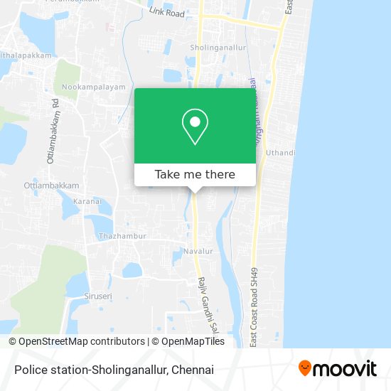 Police station-Sholinganallur map