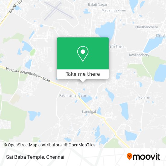 Sai Baba Temple map