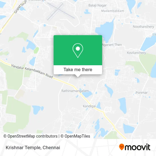 Krishnar Temple map