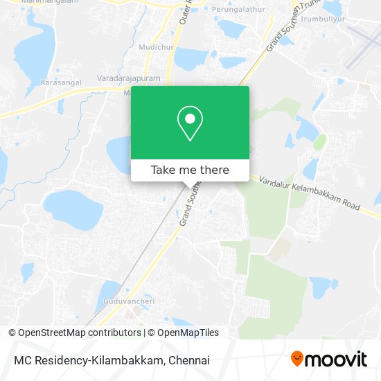 MC Residency-Kilambakkam map