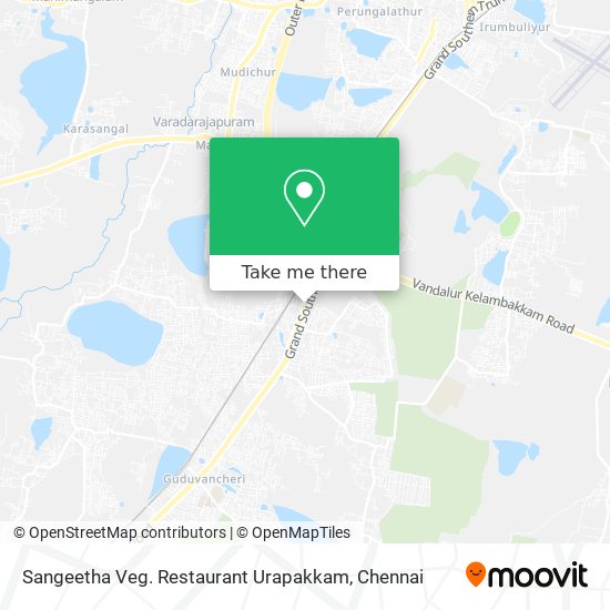 Sangeetha Veg. Restaurant Urapakkam map