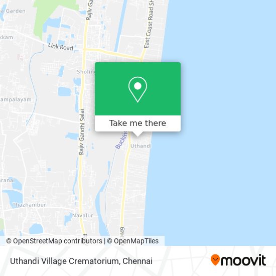 Uthandi Village Crematorium map