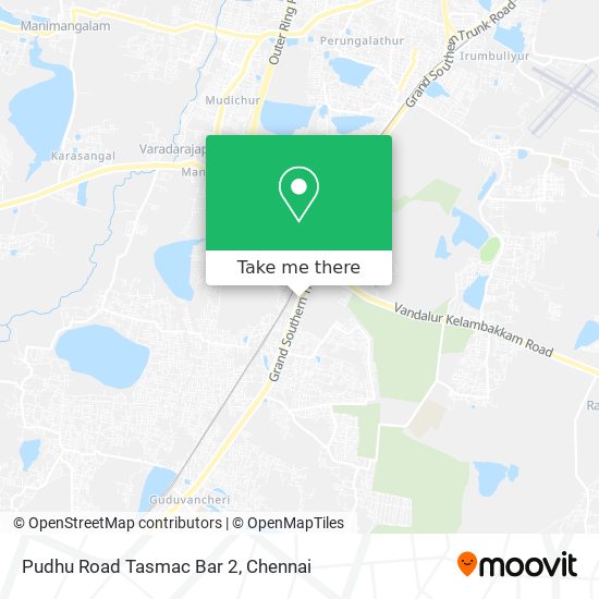 Pudhu Road Tasmac Bar 2 map