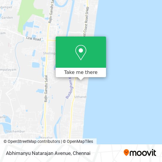 Abhimanyu Natarajan Avenue map