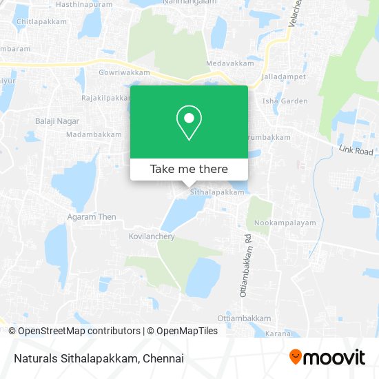 Naturals Sithalapakkam map