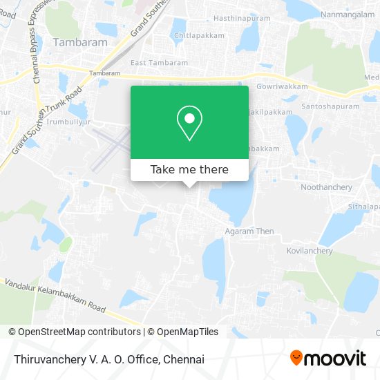 Thiruvanchery V. A. O. Office map
