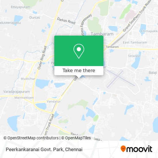 Peerkankaranai Govt. Park map