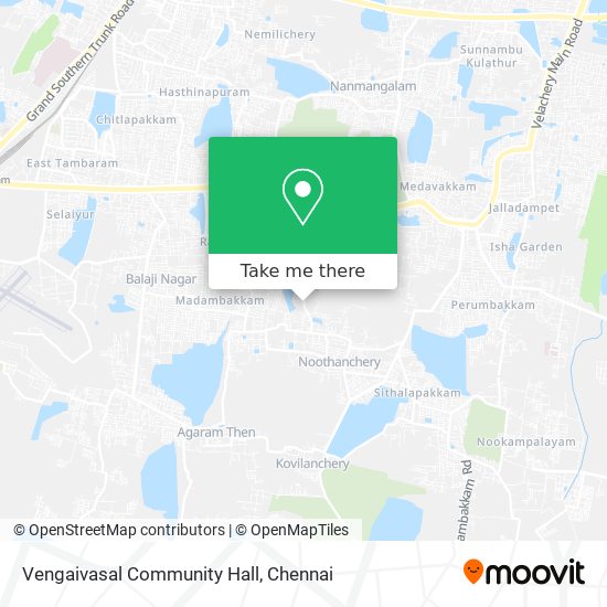 Vengaivasal Community Hall map