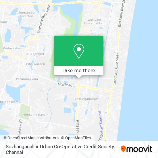 Sozhanganallur Urban Co-Operative Credit Society map