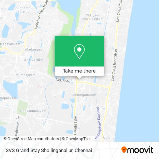 SVS Grand Stay Shollinganallur map
