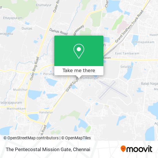 The Pentecostal Mission Gate map