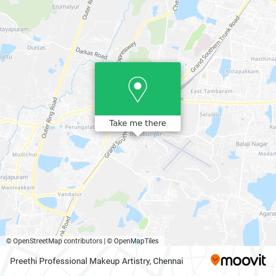Preethi Professional Makeup Artistry map