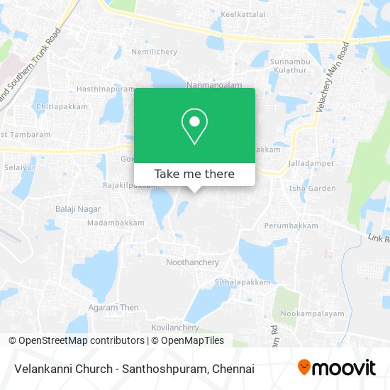Velankanni Church - Santhoshpuram map