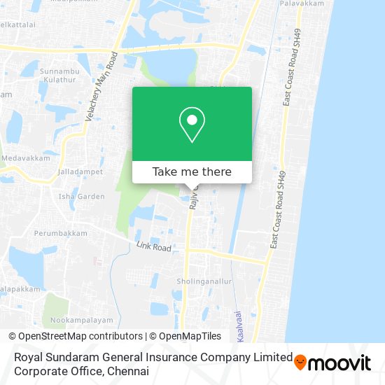 Royal Sundaram General Insurance Company Limited Corporate Office map