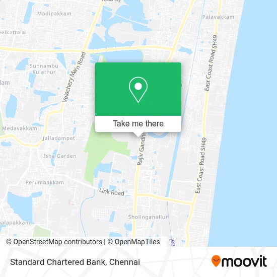 Standard Chartered Bank map