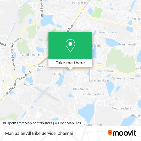 Manibalan All Bike Service map